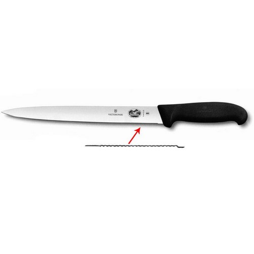 Victorinox Sausage nož 25 cm detalj oštrica