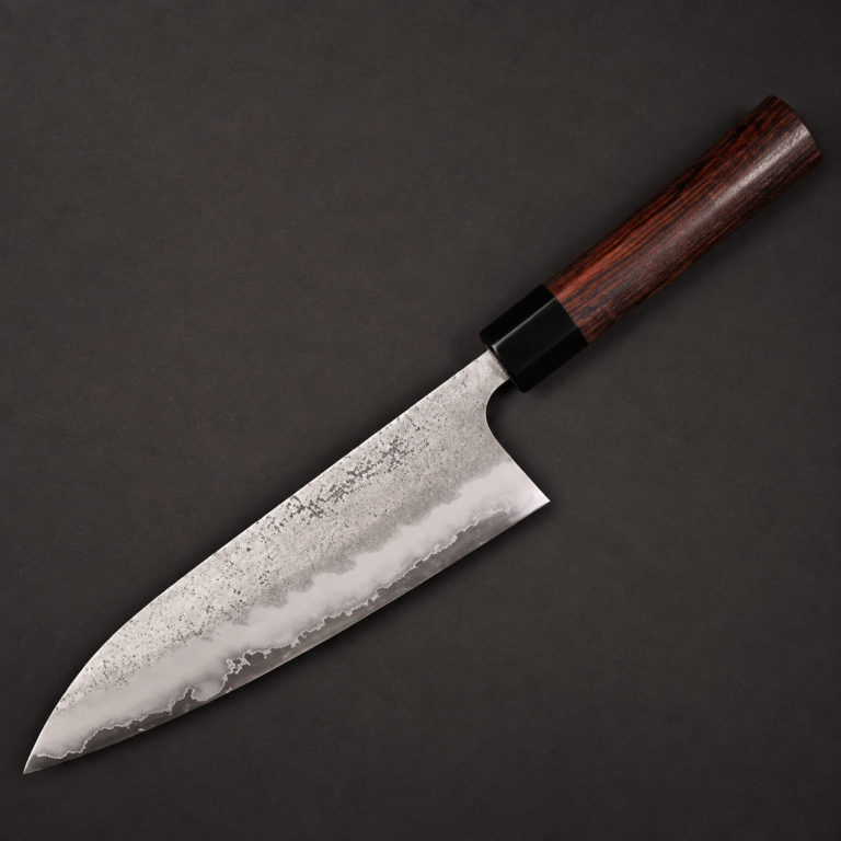 Matsubara Ginsan 3 Nashiji Gyuto 210 Stainless Clad s poluovalnom drškom od ružina drva