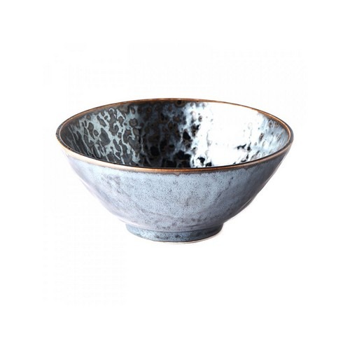 made in japan zdjela za udon black pearl 19,5 cm