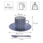 TOKYO DESIGN NIPPON BLUE ŠALICE ZA ESPRESSO SET 6/1 - Slika 8