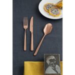 SAMBONET  PRIBOR ZA JELO LINEAR PVD COPPER SET 24/1 - Slika 3