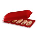 Emile Henry crveni pekač za mini baguette