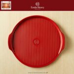 EMILE HENRY CRVENI PEKAČ ZA PIZZU 32 CM - Slika 4