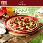 EMILE HENRY CRVENI PEKAČ ZA PIZZU 32 CM - Slika 5