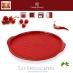 EMILE HENRY CRVENI PEKAČ ZA PIZZU 32 CM - Slika 2
