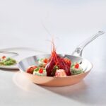 De Buyer prima matera bakrena okrugla tava za prženje 32 cm hrana