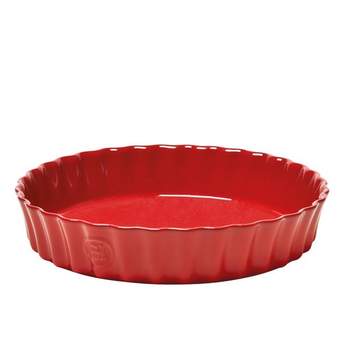 Emile Henry okrugli crveni pekac za tart 28 cm