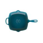 Le Creuset grill tava 26 cm deep teal dno