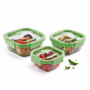 LEKUE SET OD 3 KVADRATNE STAKLENE POSUDE