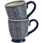 LAURA ASHLEY POKLON SET 2 ŠALICE EDWIN blue