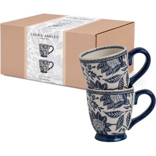 LAURA ASHLEY POKLON SET 2 ŠALICE HEDINGHAM blue