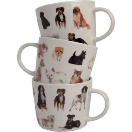 LAURA ASHLEY SET ŠALICA DOGS COLOR 3/1