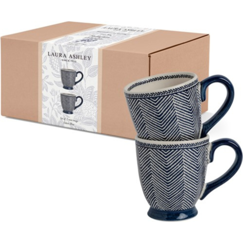 LAURA ASHLEY POKLON SET 2 ŠALICE EDWIN blue