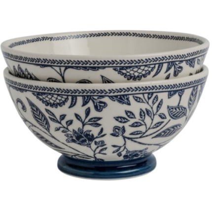LAURA ASHLEY POKLON SET 2 ZDJELE Hedingham BLUE PLAVA