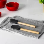 kitchenaid špatule set crne od bambusa