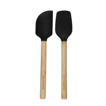 kitchenaid špatule set crne od bambusa