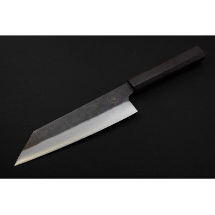 Bunka nož Forged by Hand od čelika 5160 s kurouchi obradom i drškom od egzotičnog drva.