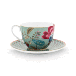 PIP STUDIO SET ŠALICA S TANJURIĆIMA BLOOMING TALES FANTASY BLUE 280 ML - Slika 4