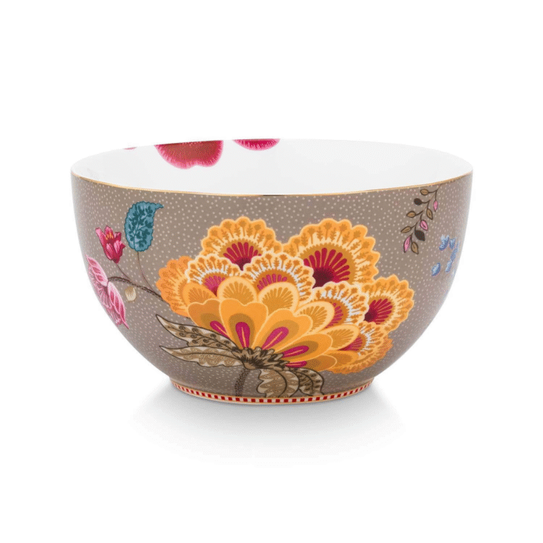 PIP STUDIO ZDJELA BLOOMING TALES FANTASY KHAKI 18 CM