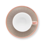 PIP STUDIO SET ŠALICA ZA ESPRESSO S TANJURIĆIMA BLOOMING TALES KHAKI 120 ML - Slika 4