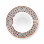 PIP STUDIO SET ŠALICA S TANJURIĆIMA BLOOMING TALES FANTASY KHAKI 300 ML - Slika 4