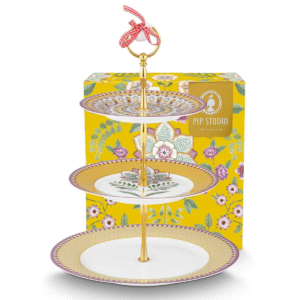 PIP STUDIO STALAK ZA KOLAČE S 3 ETAŽE LILY& LOTUS YELLOW