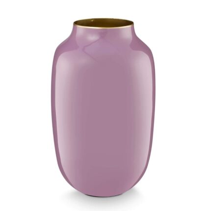PIP STUDIO OVALNA METALNA VAZA LILAC 30 CM