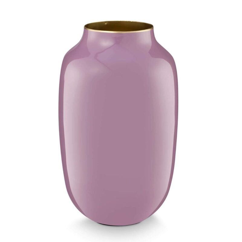 PIP STUDIO OVALNA METALNA VAZA LILAC 30 CM