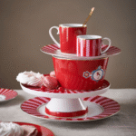 PIP STUDIO SET OD 2 ŠALICE ZA ESPRESSO RED - PINK - Slika 3
