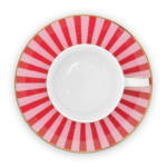 PIP STUDIO SET OD 2 ŠALICE S TANJURIĆIMA LOVE BIRDS MEDALLION RED - PINK - Slika 6