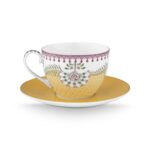 PIP STUDIO SET ŠALICA S TANJURIĆIMA LILY&LOTUS YELLOW 300 ML - Slika 6