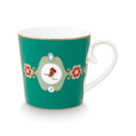 PIP STUDIO SET OD 2 VELIKE ŠALICE LOVE BIRDS MEDALLION EMERALD 300 ML - Slika 5