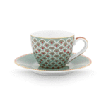 PIP STUDIO SET ŠALICA ZA ESPRESSO S TANJURIĆIMA BLOOMING TALES BLUE 120 ML - Slika 3