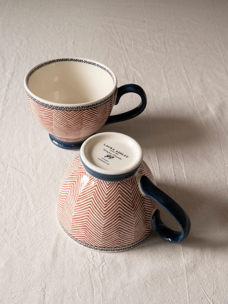 LAURA ASHLEY POKLON SET 2 ŠALICE ZA KAVU 43 CL EDWIN TERRA