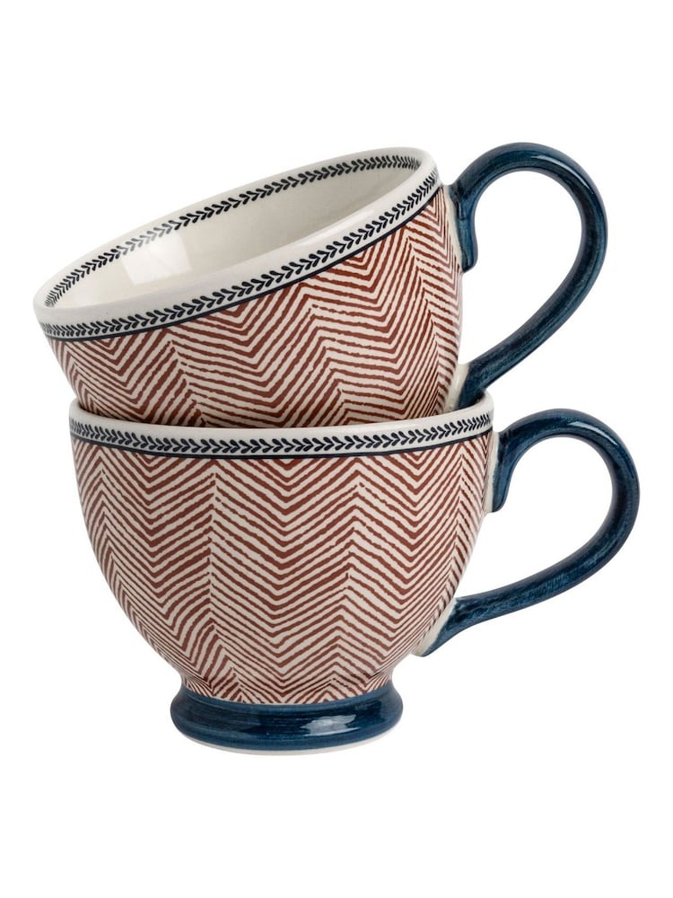 LAURA ASHLEY POKLON SET 2 ŠALICE ZA KAVU 43 CL EDWIN TERRA