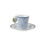LAURA ASHLEY ŠALICA ZA ESPRESSO SA TANJURIĆEM BLUEPRINT FLORIS