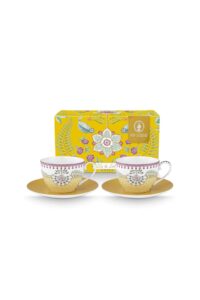 PIP STUDIO SET ŠALICA S TANJURIĆIMA LILY&LOTUS YELLOW 300 ML