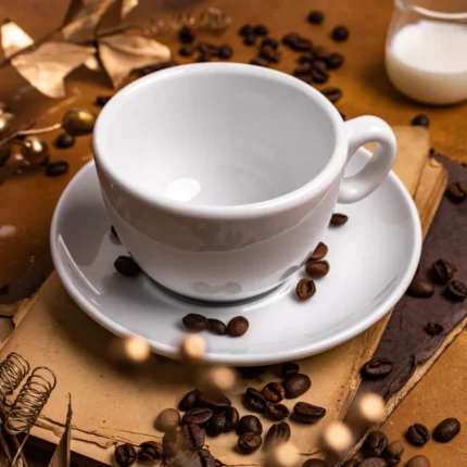 RENDES PURE WHITE ŠALICA ZA CAPUCCINO S TANJURIĆEM 0,17L