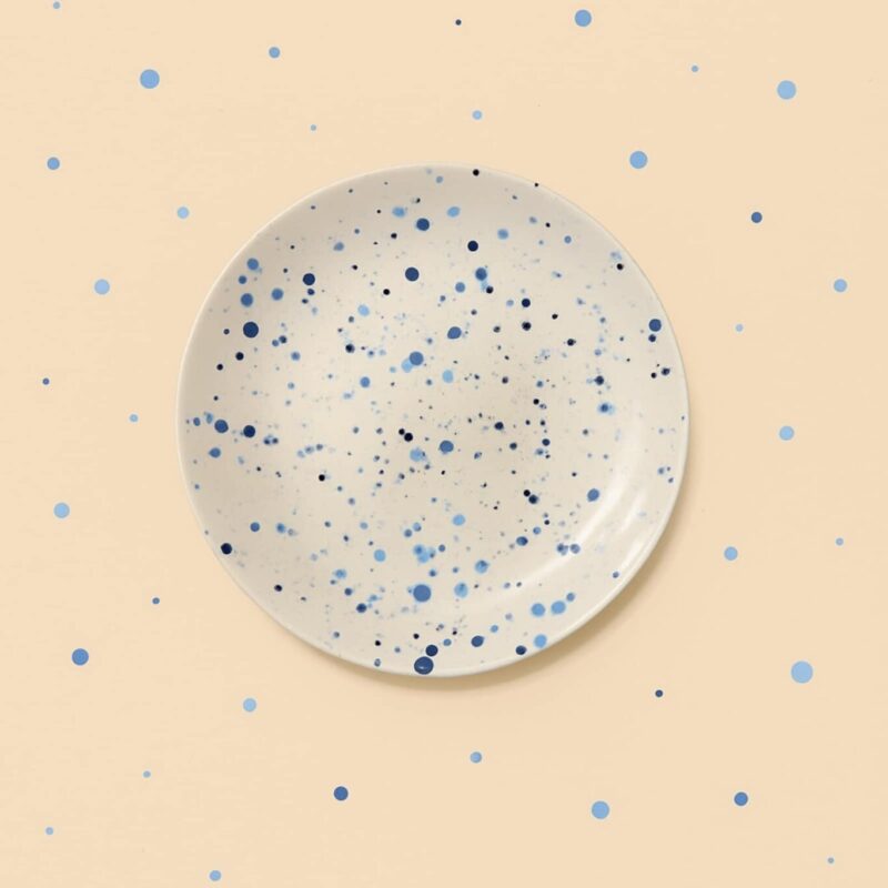 Blue dots plitki tanjur 20 cm