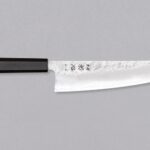 Hatsukokoro Ginrei Gyuto Ginsanko Nashiji 210 mm japanski kuharski nož s drškom od ebenovine