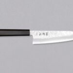 Hatsukokoro Ginrei Santoku Ginsanko Nashiji 170 mm japanski nož s Wa drškom od ebenovine