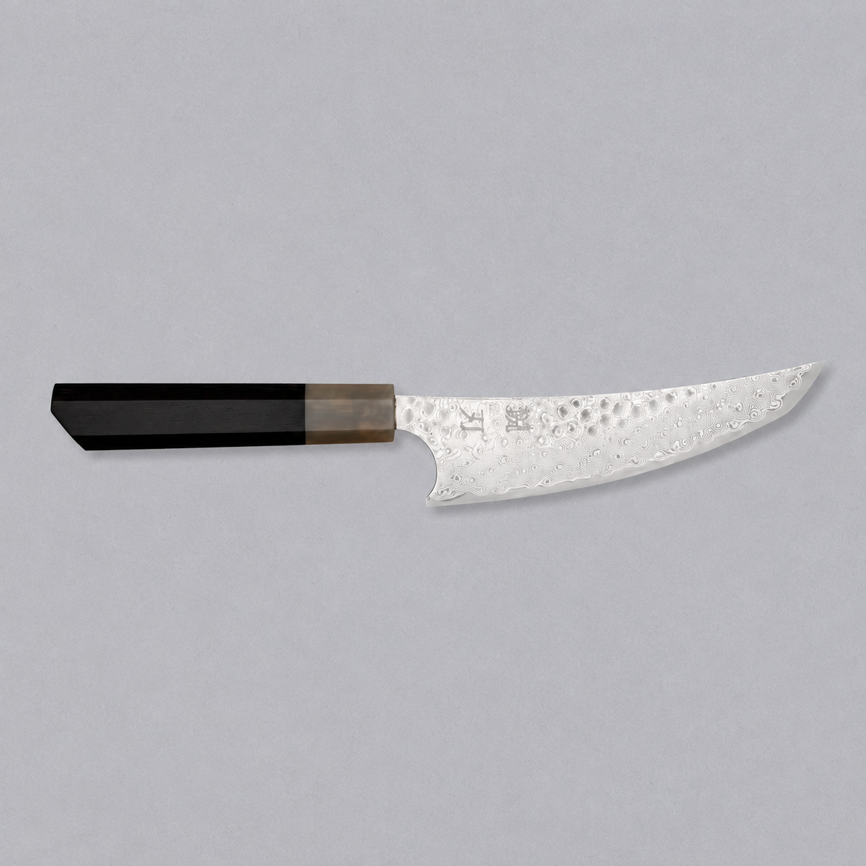 Bear Claw kuharski nož SG2 155 mm s damastnom oštricom i osmerokutnom drškom od ebenovine