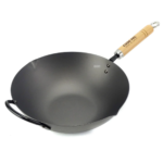 Yoshikawa COOK-PAL REN Beijing wok tava promjera 27 cm od nitriranog čelika s dugom drvenom ručkom, proizvedena u Japanu