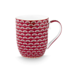 Pip Studio Blooming Tales Dark Red mala šalica za čaj i kavu od porculana, zapremnine 200 ml