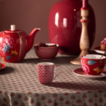 PIP STUDIO BLOOMING TALES DARK RED ŠALICA ZA ČAJ I KAVU - Slika 4