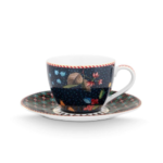 PIP STUDIO BERRY BLUES SET ESPRESSO ŠALICA S TANJURIĆIMA, 120 ML - Slika 2