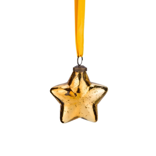 Pip Studio stakleni božićni ukras u obliku zlatne zvijezde veličine 10 cm sa sjajnom površinom Pip Studio stakleni božićni ukras u obliku zlatne zvijezde veličine 10 cm sa sjajnom površinom