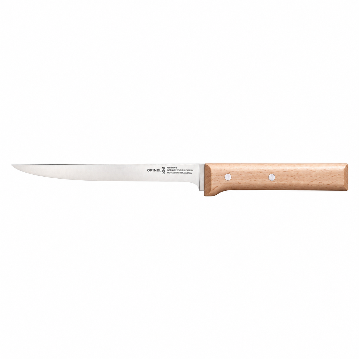 Opinel Parallèle N°121 nož za filetiranje s fleksibilnom oštricom od 18 cm i drškom od bukovine
