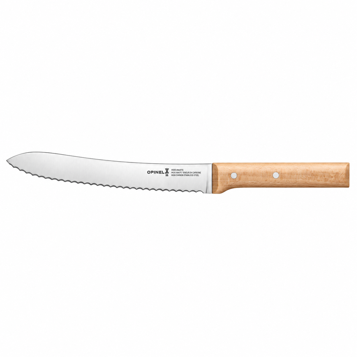 Opinel Parallèle N°116 nož za kruh s nazubljenom oštricom od 21 cm i drškom od bukovine